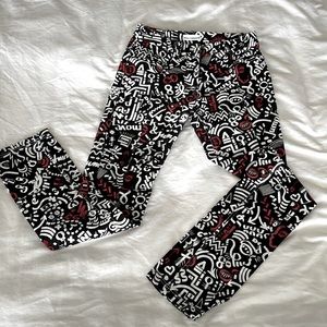 Paco rabanne printed pants